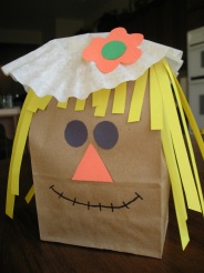 scarecrow paper bag craft puppet scarecrows fall ll need construction brown bags hat paperbag lunch preschool diy put faces glue